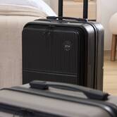 Valise 8 roues, ouverture frontale, 40l, noir