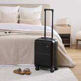 Valise 8 roues, ouverture frontale, 40l, noir