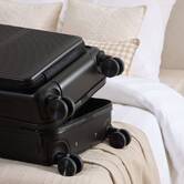 Valise 8 roues, ouverture frontale, 40l, noir