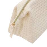 Trousse waffle beige 