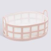 Corbeille a pain rose poly 