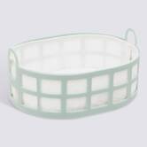Corbeille a pain vert poly 