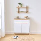 Meuble d'entree bois 12p luma 