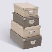 Boite x4 uni box'beige ass 