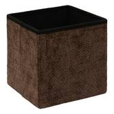 Pouf 31x31 choco velvy 