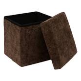 Pouf 31x31 choco velvy 