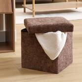 Pouf 31x31 choco velvy 