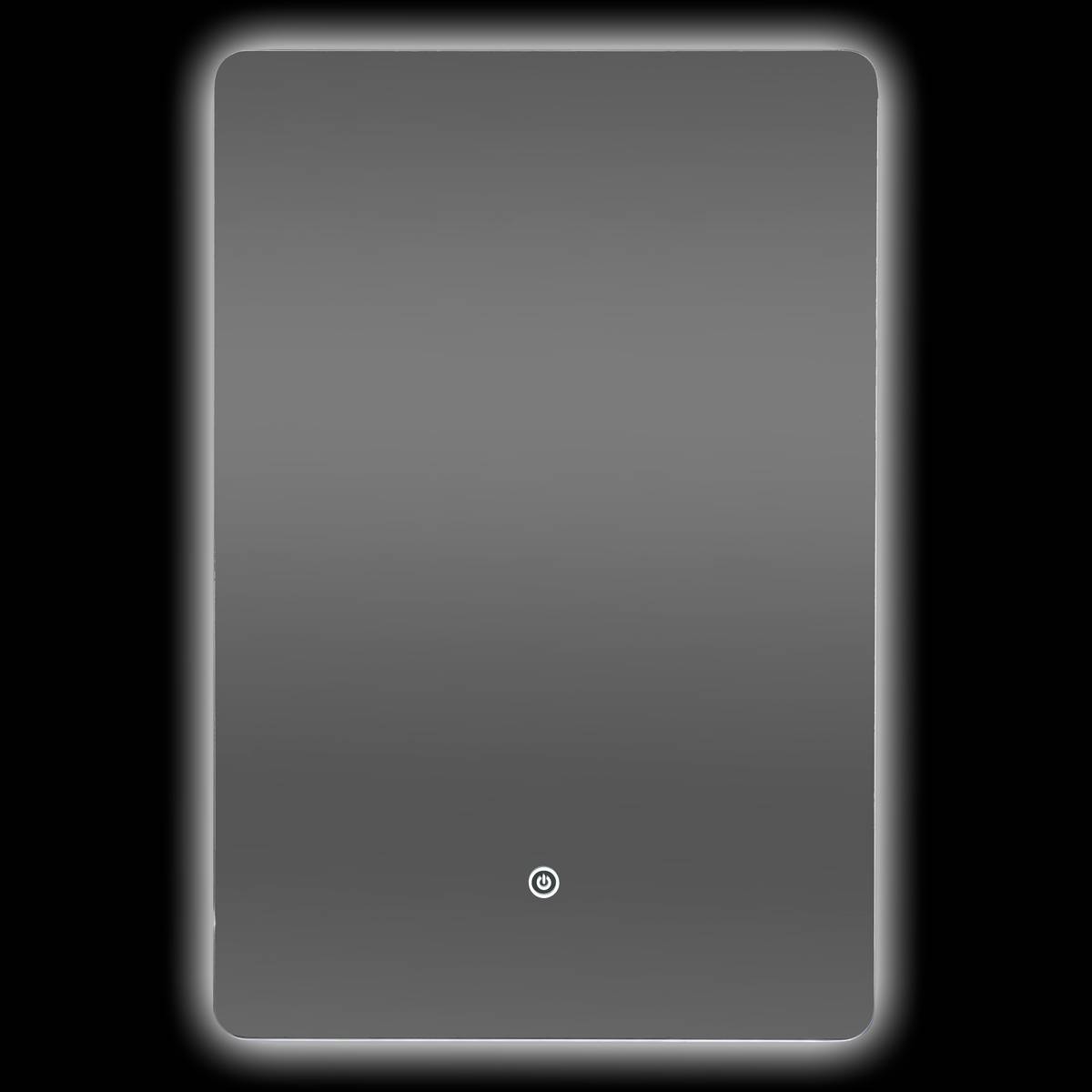 Miroir led 60x40cm halo rect 