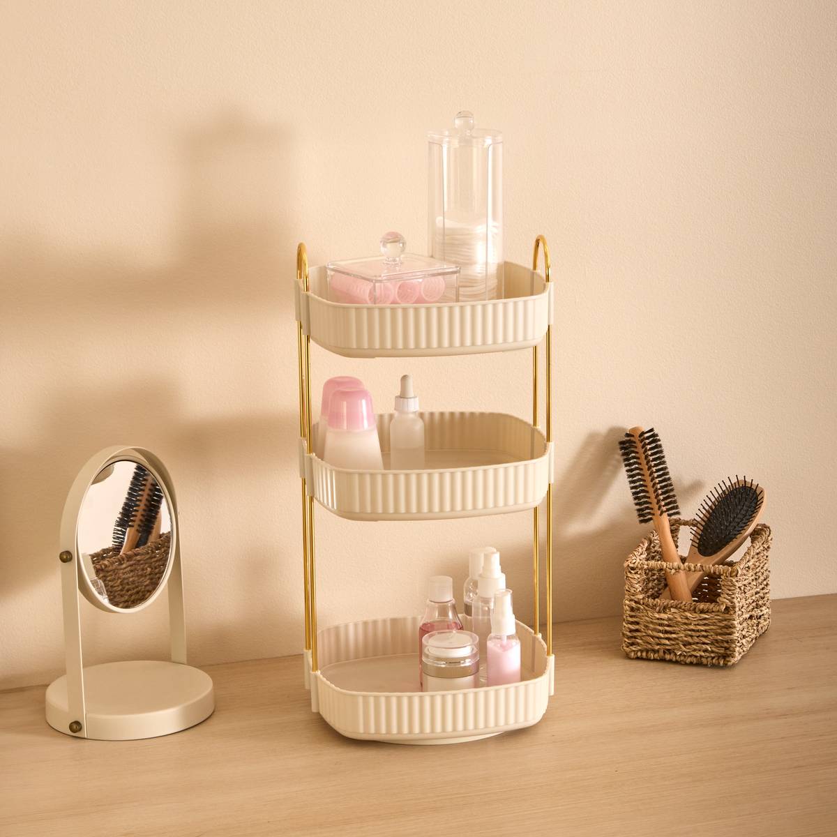 Etagere 3niv rota pet alba 