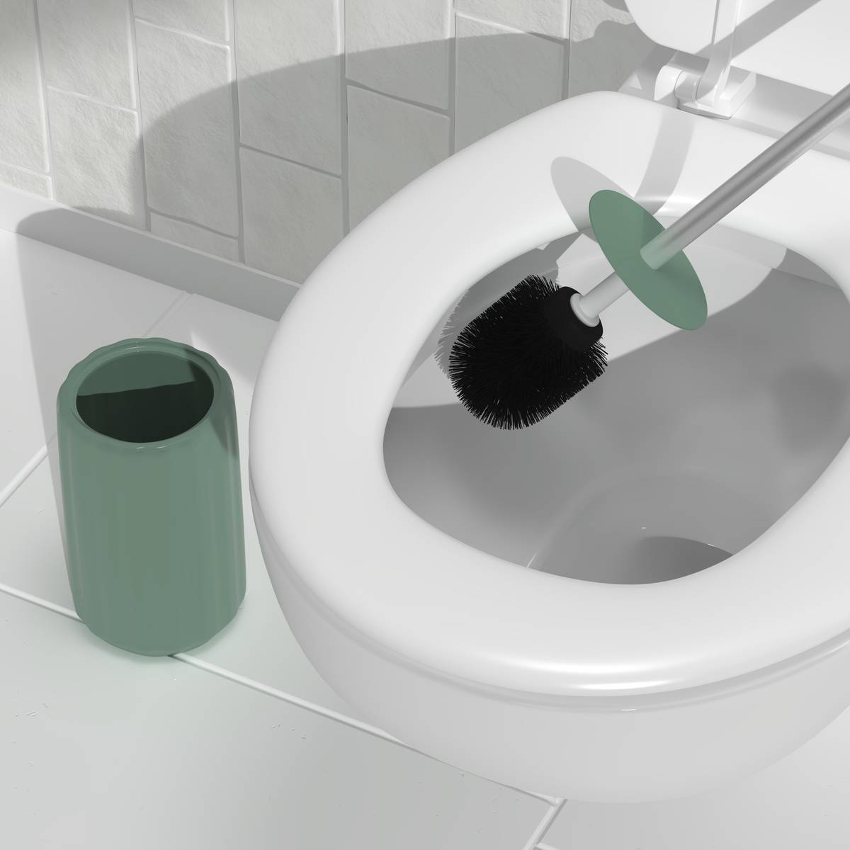 Brosse wc, h.40 cm, ficus Colorama