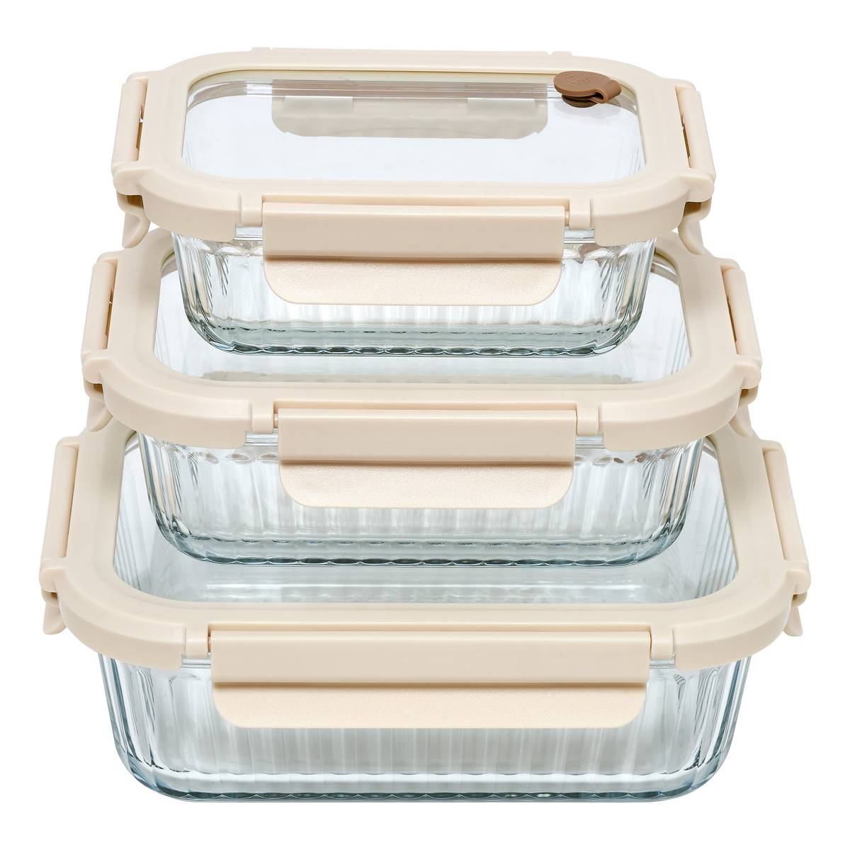 Lot de 3 boîtes de conservation, 1/3,7/6,4l, transparent Clipeat+