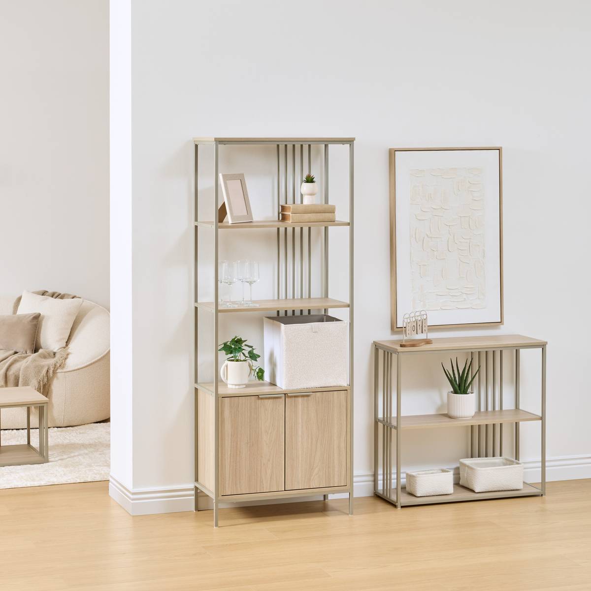 Etagere double 2 portes duna 