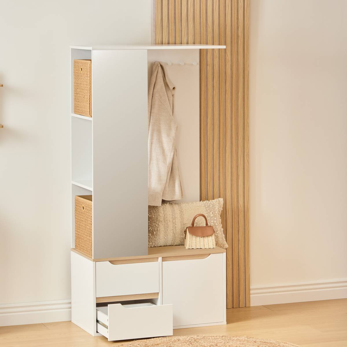 Vestiaire mtl/bois luma 