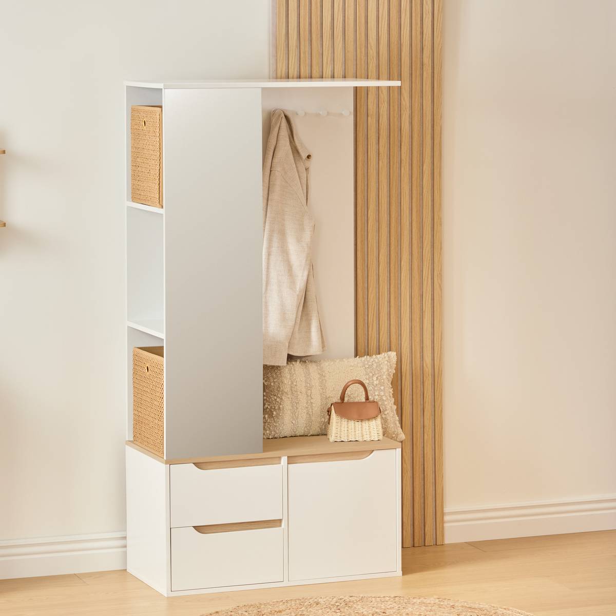 Vestiaire mtl/bois luma 