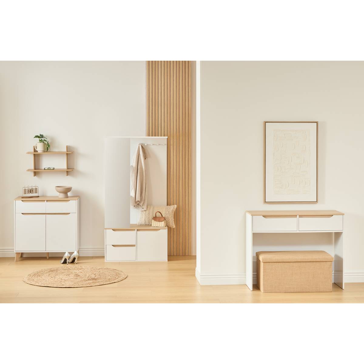 Vestiaire mtl/bois luma 