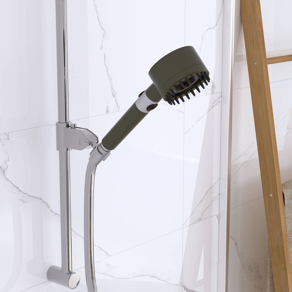 Pommeau dch picot gris 