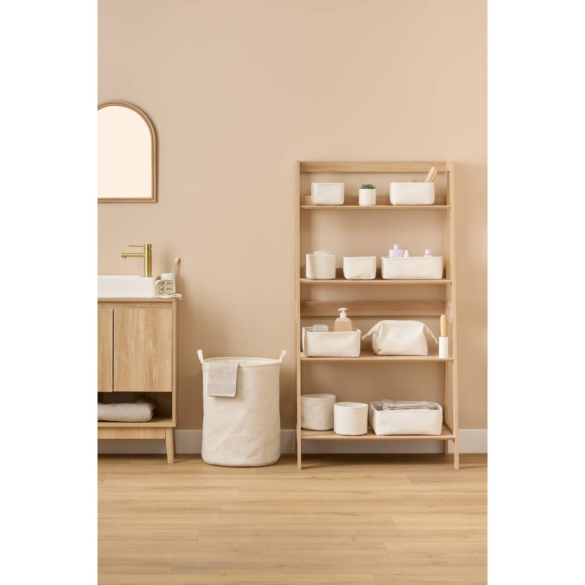 Panier linge 56l bouclette 