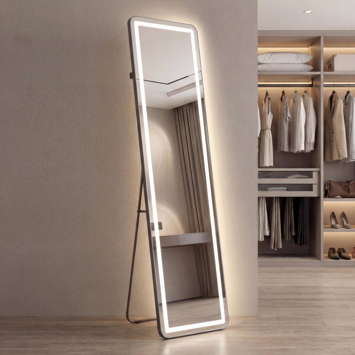 Miroir pd led 150x40 blackli 