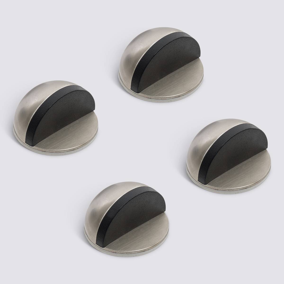 Stop porte inox adhesifs x4 