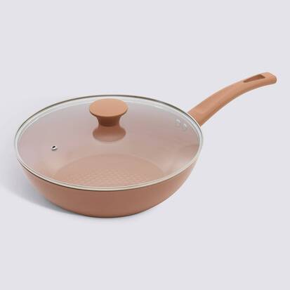 Sauteuse, aluminium forgé, d.28 cm, rose blush Harmony