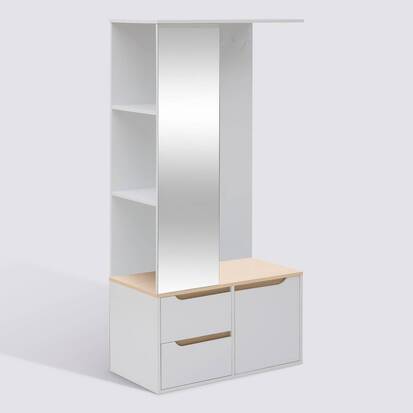 Vestiaire mtl/bois luma 