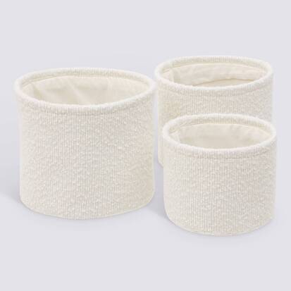 Lot panier 3p bouclette 