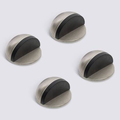 Stop porte inox adhesifs x4 