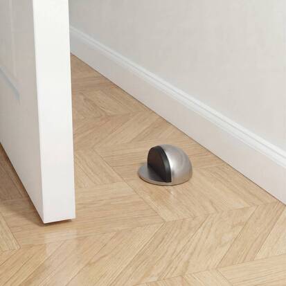 Stop porte inox adhesifs x4 