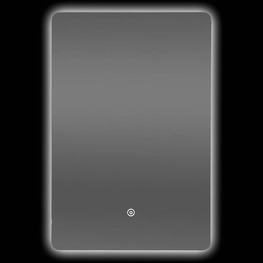 Miroir led 60x40cm halo rect 