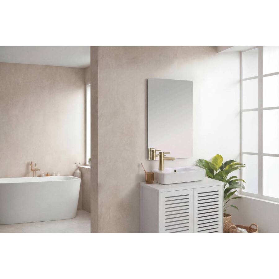 Miroir led 60x40cm halo rect 