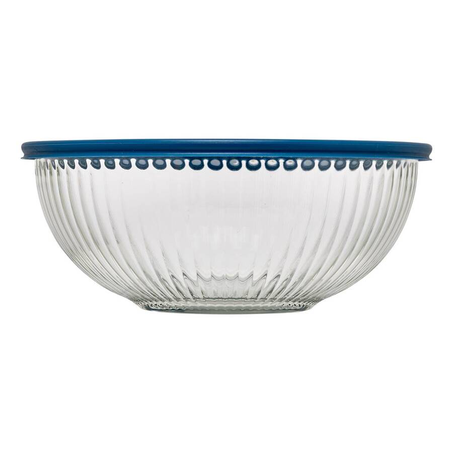 Saladiers verre + couv x5 