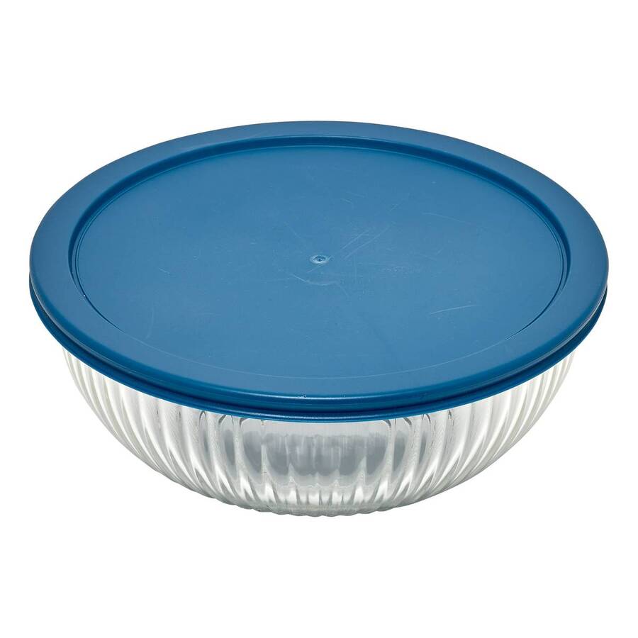 Saladiers verre + couv x5 