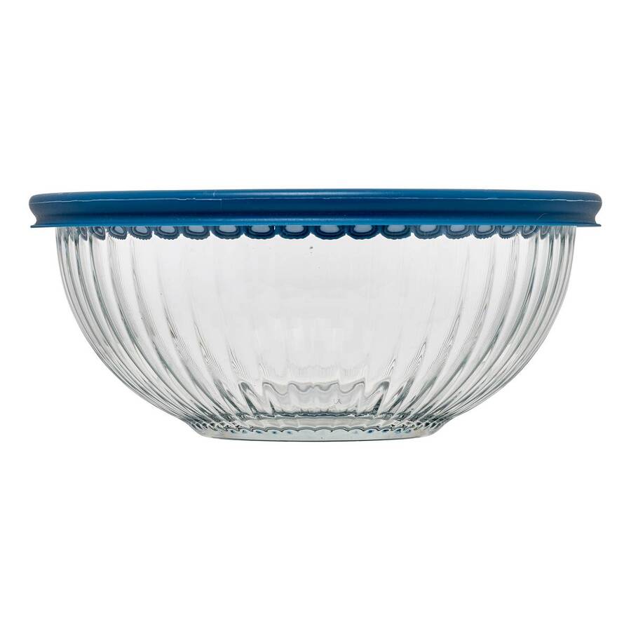 Saladiers verre + couv x5 