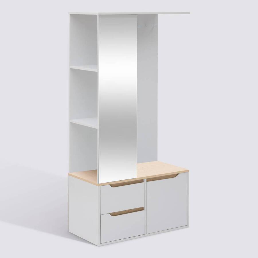 Vestiaire mtl/bois luma 