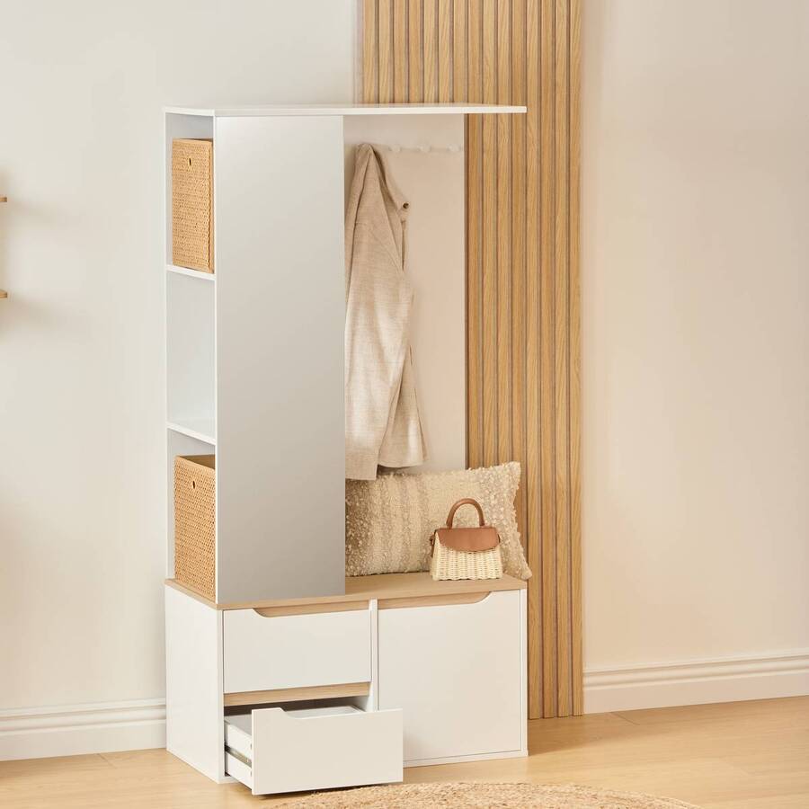 Vestiaire mtl/bois luma 