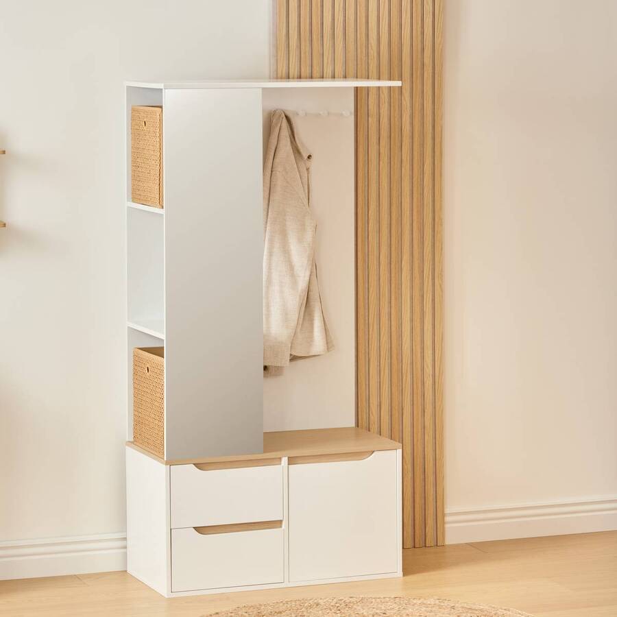 Vestiaire mtl/bois luma 