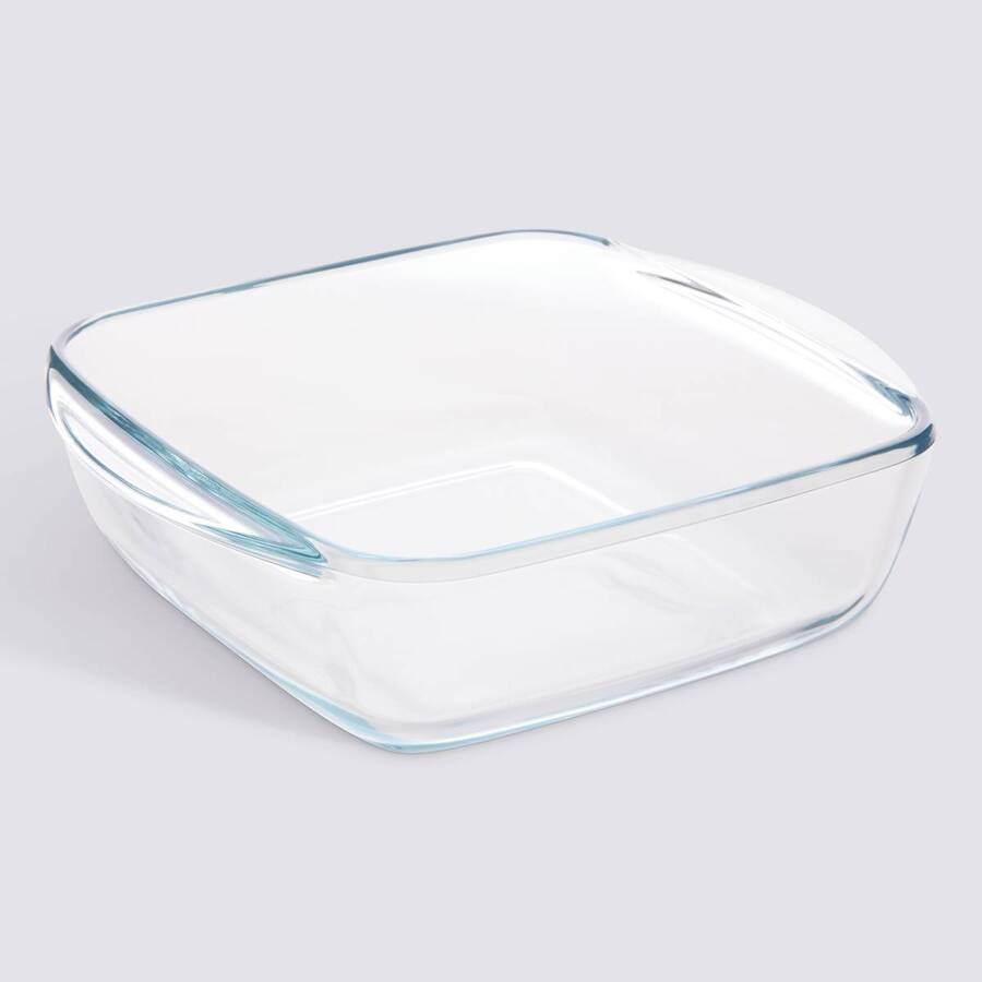 Plat verre carre2 20cm 