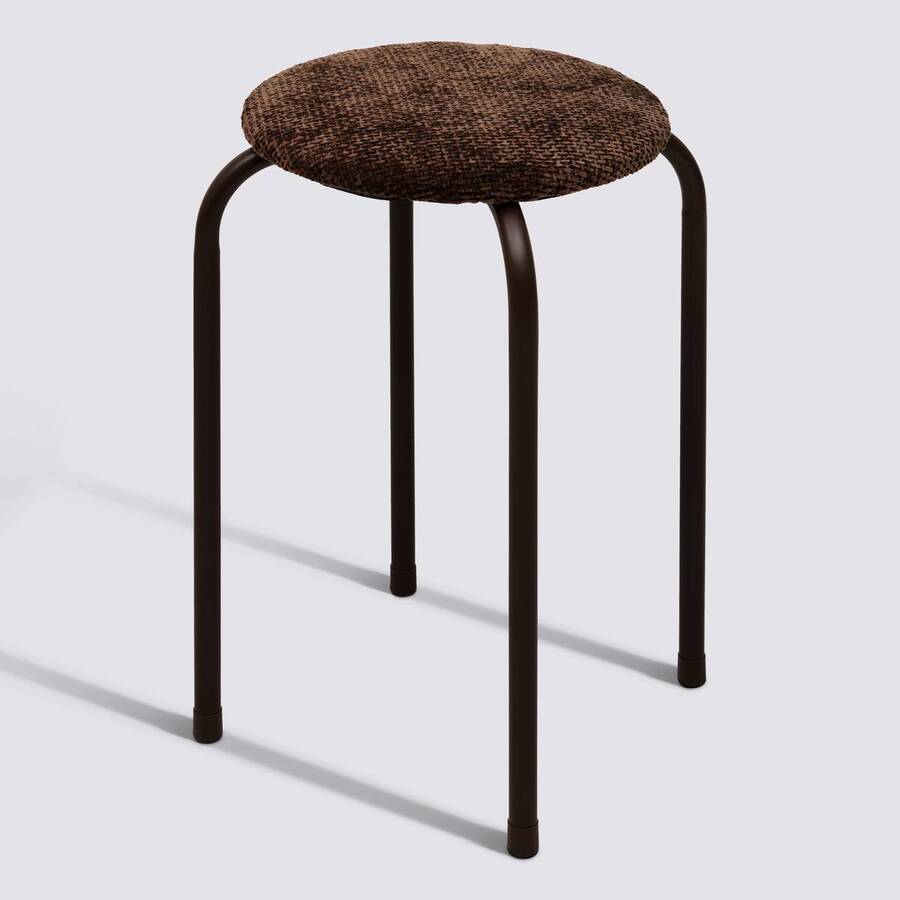 Tabouret empil marron velvy 