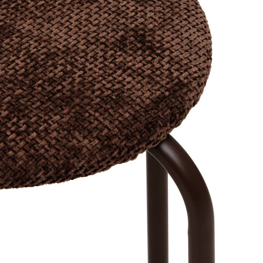 Tabouret empil marron velvy 