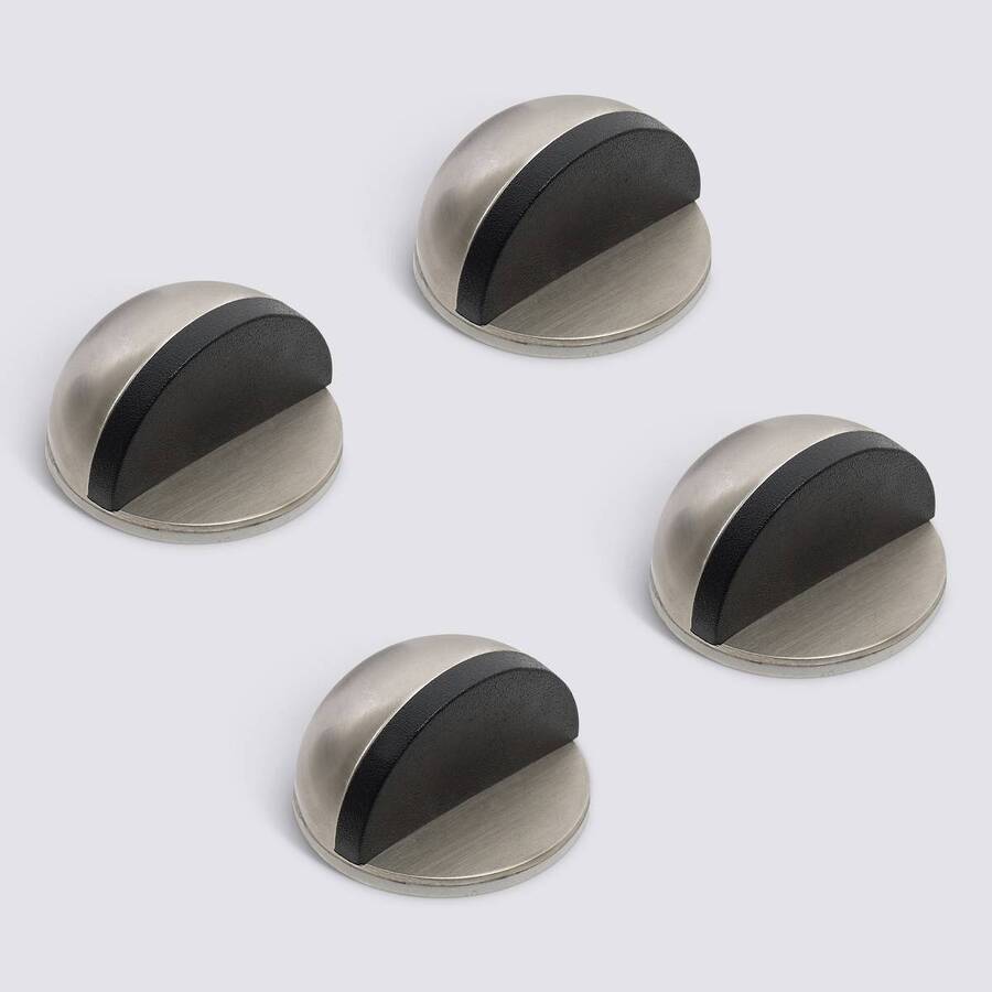 Stop porte inox adhesifs x4 
