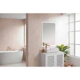 Miroir led 60x40cm halo rect 