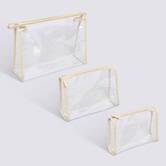 Set trousse transparent x3 ass 