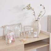 Set de 3 trousses de toilette, l.16,5 x h.12,5 cm 