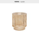 Porte-brosse à dents, d.8 x h.9 cm, ambre Solis