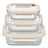 Lot de 3 boîtes de conservation, 1/3,7/6,4l, transparent Clipeat+