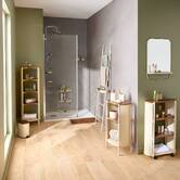 Étagère de douche téléscopique, 4 niveaux, beige Argileo