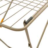 Étendoir à linge pont, 18 m d'étendage, beige Sahara