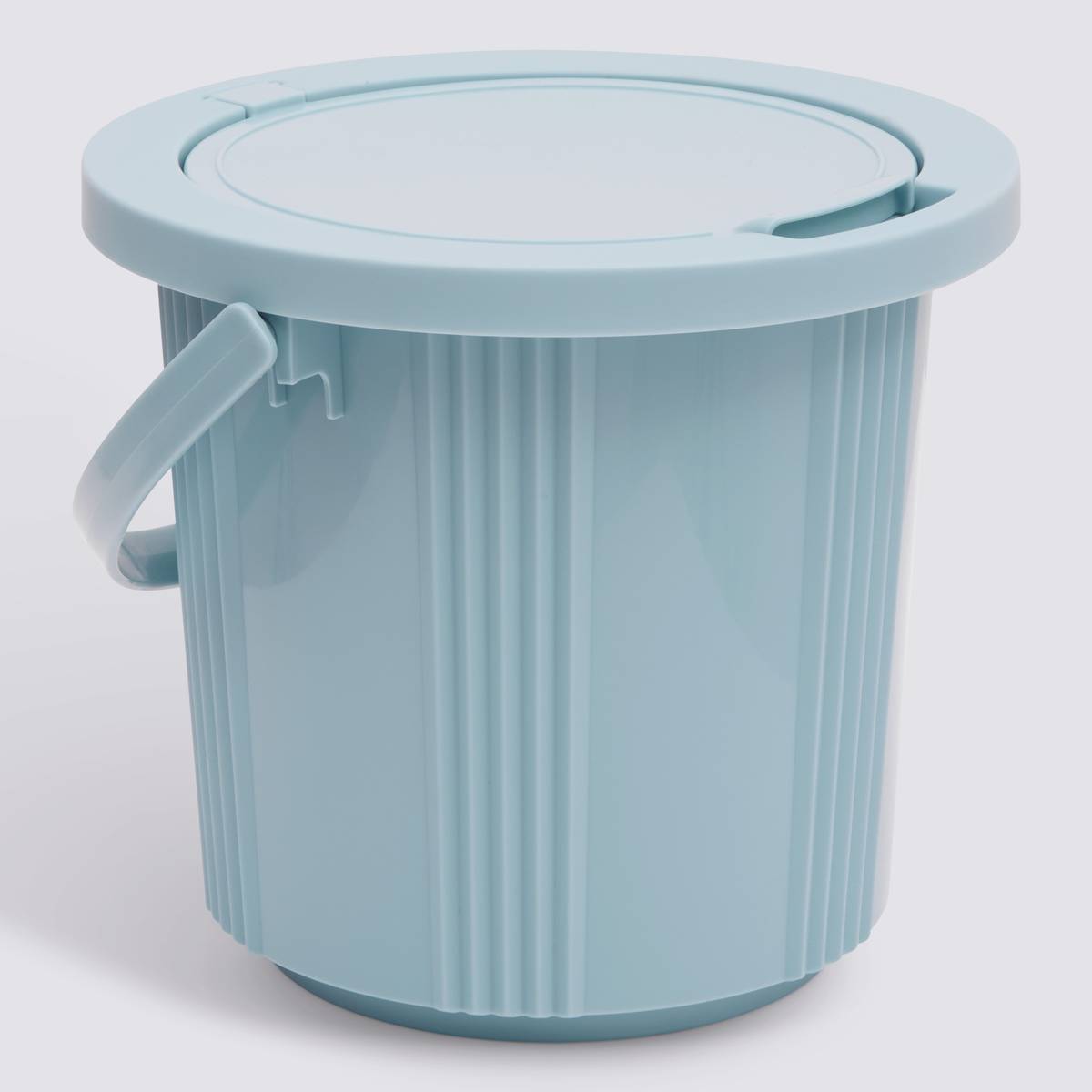 Poub compost plast 10l bleu 