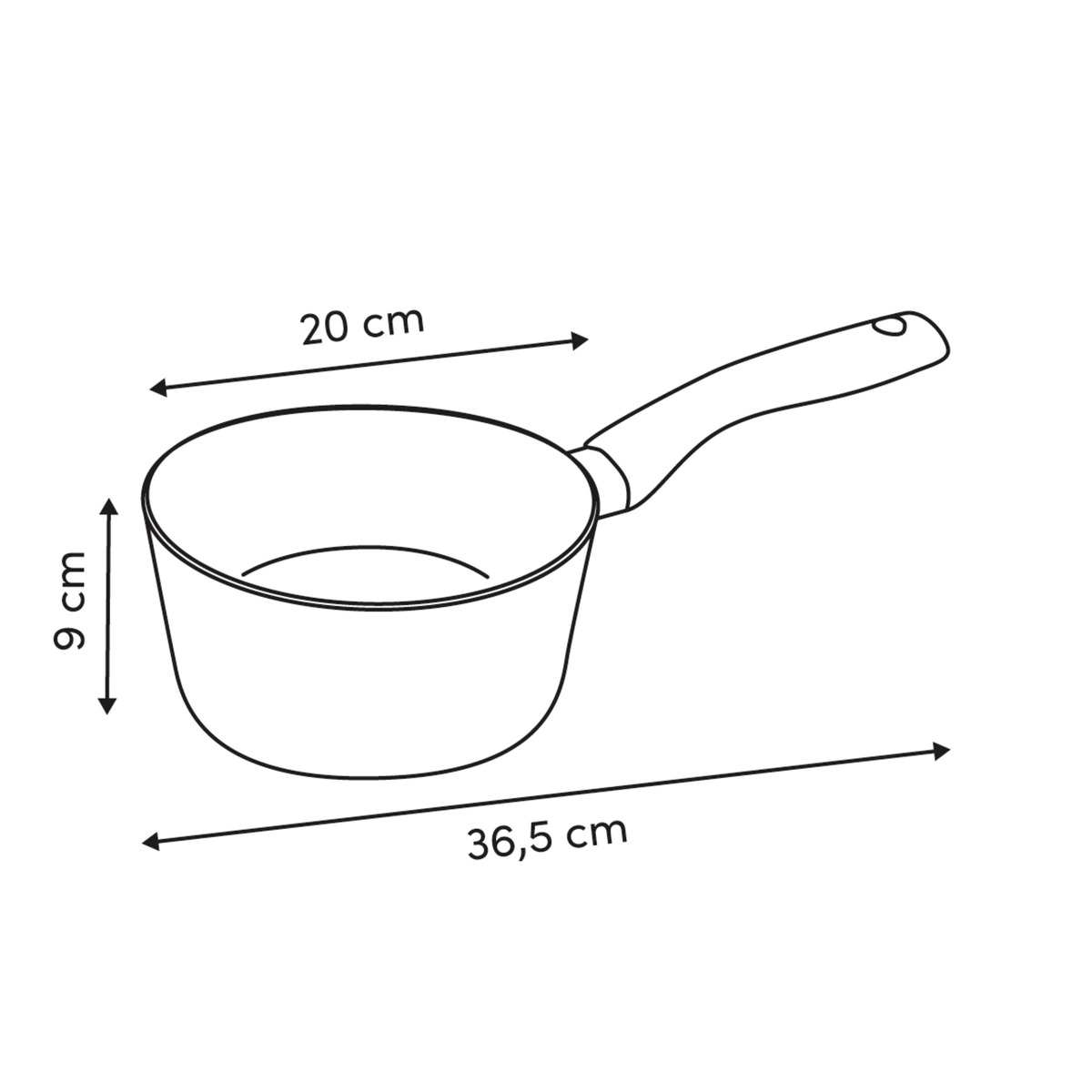 Batterie de cuisine, 3 pièces, aluminium recyclé, d.20/24/28 cm Harmony