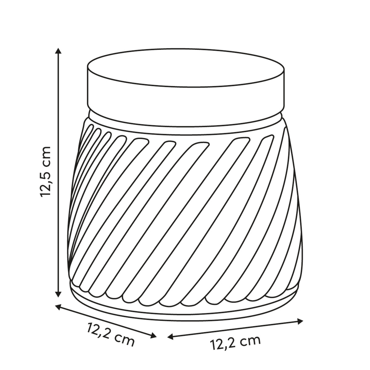 Set de 3 bocaux, 0,9/1,3/1,7l, transparent Striva